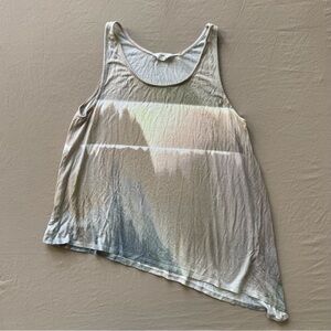 Charli Asymmetric Hem Tie Dye Tank